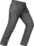 Men's Tactical Pants Water Resistant Stretch Cargo Ripstop Pants Lightweight Breathable Outdoor Work Hiking Pants