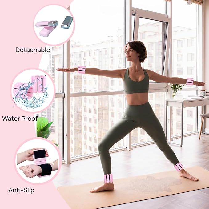 Kit de Equipo de Pilates JITUIHOM con Aro, Pelota, Pesas y Bandas miniatura 4