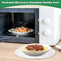 DAJAVE 24,5 cm-es mikrohullámú sütő forgótányér üveg 3 gombbal 4