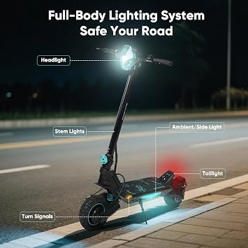 Electric Scooter for Adults, 800W/1200W/2400W Motor Options Fast E-Scooter