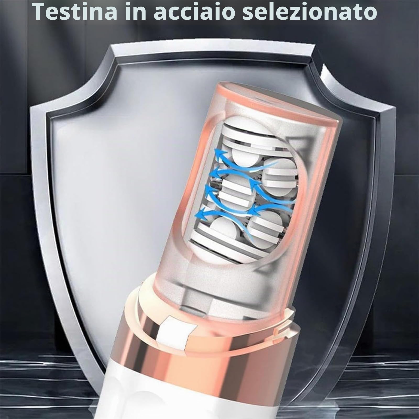 Veliss Epilatore Viso, Mini Strumento Portatile per la Depilazione di Sicurezza, Epilatore Facciale per Donna 2 in 1