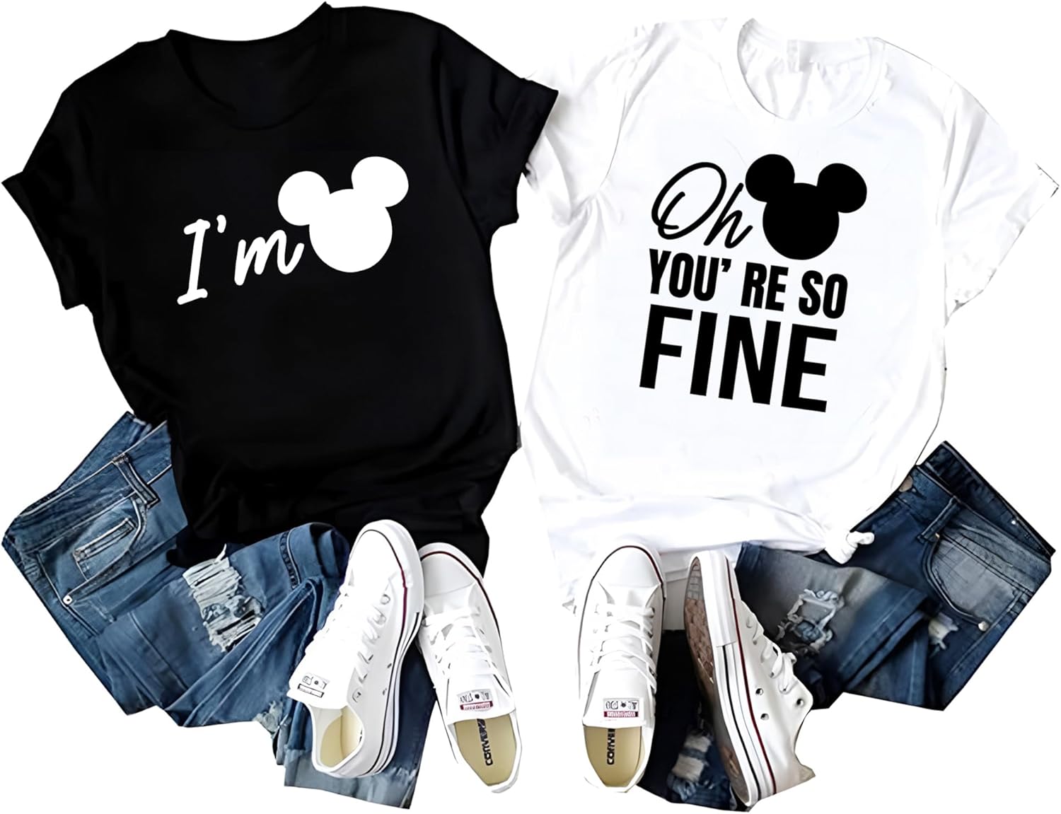 Matching Shirts for Couples His Her Couples Shirt Husband and Wife Couple Set Men's Women Outfit. - Image 3