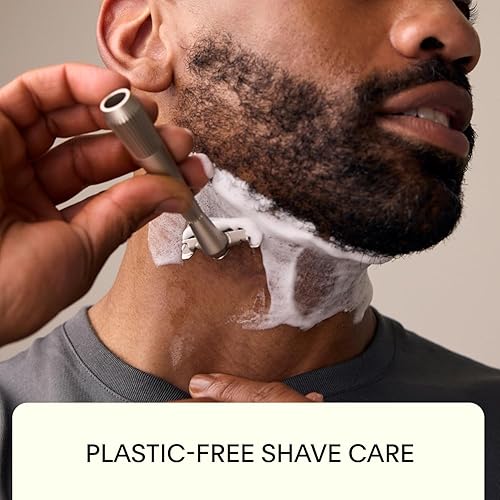 Vista 5 de Leaf Shave Leaf Shaving Soap Bar - All-Natural, Fragrance-Free Soap for Grooming and Skin Preparation for Women & Men, 1.5 oz - Unscented, 2-Pack