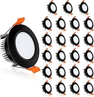 Vista 18 de YGS-Tech Iluminación LED empotrable de 2 pulgadas, luz Downlight regulable de 3 W (equivalente a halógeno de 35 W), CRI80, luz de techo blanca ultra