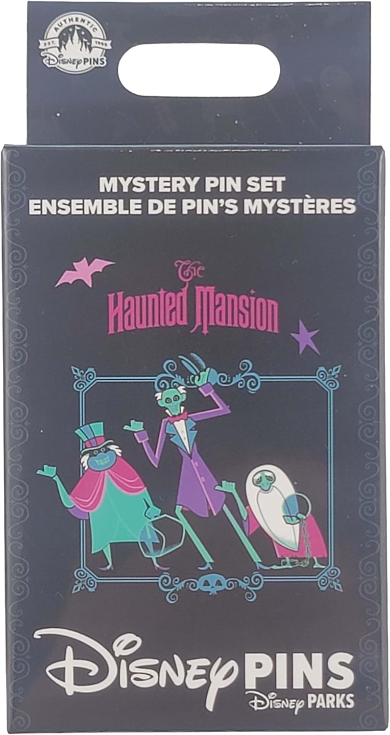 Disney Pin - The Haunted Mansion Trends - Mystery Pin - 2 Pins - Unopened Box Thumbnail