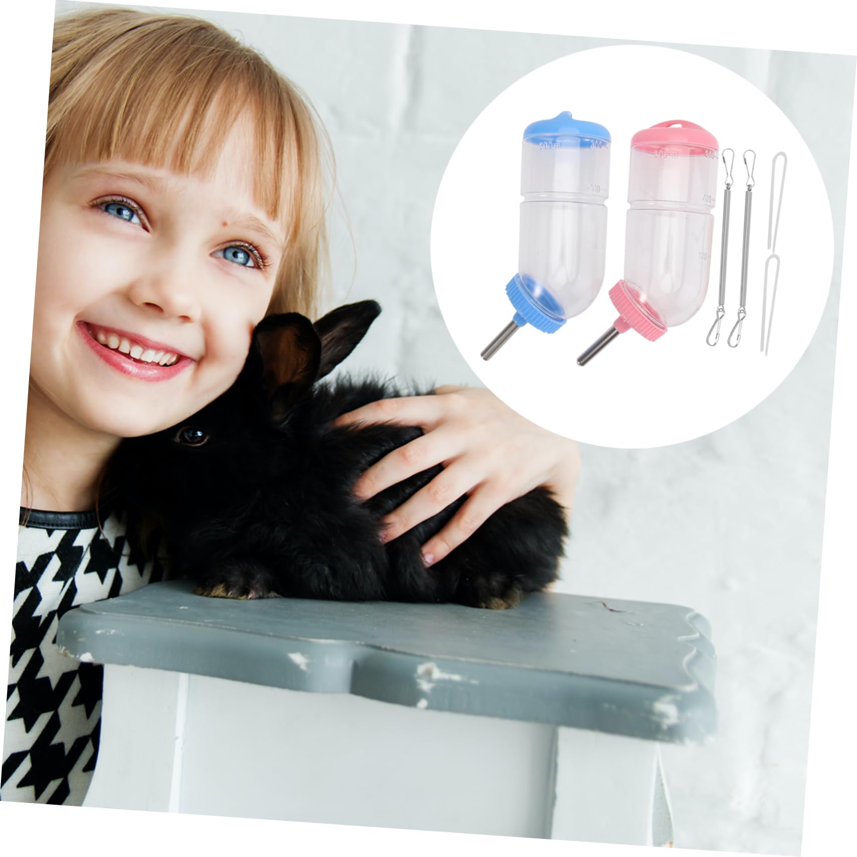 Housoutil 6stücke Wasserspender Für Haustiere Transparente Trinkflasche Mit Kugelventil Geeignet Für Kaninchen Meerschweinchen Und Andere Kleintiere Zufällige Farben