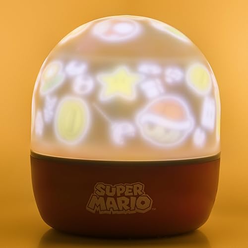 Miniatura 9 de Paladone Super Mario - Lámpara de proyección con licencia oficial de Nintendo con escenas intercambiables e iluminación de estado de ánimo, 3 modos