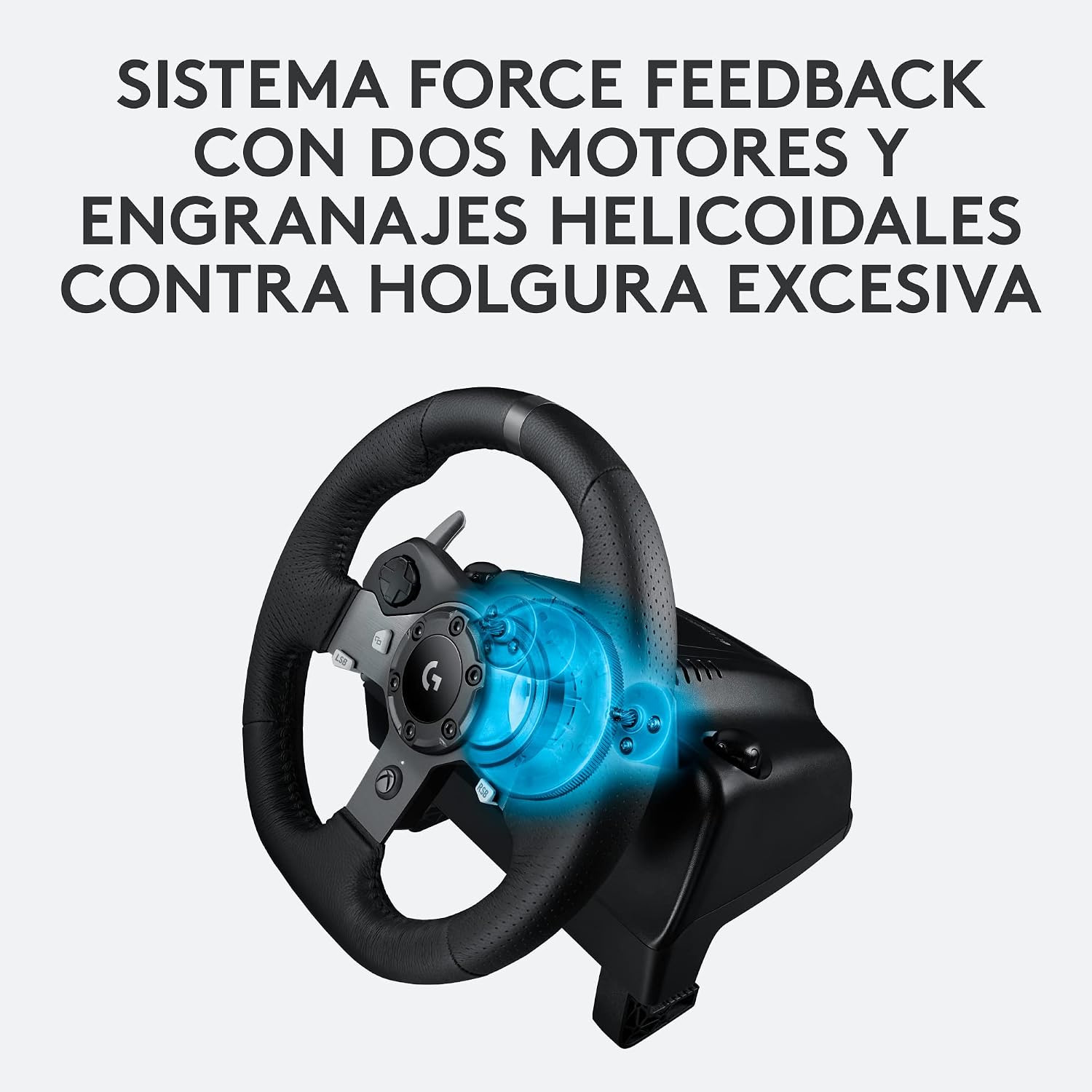 Logitech G G920 Driving Force Volante de Carreras y Pedales + A10 Auriculares Gaming Gen 2 con Cable, Auriculares Over-Ear para Gaming, para Xbox Series X|S, Xbox One, Nintendo Switch, PC – Negro 7