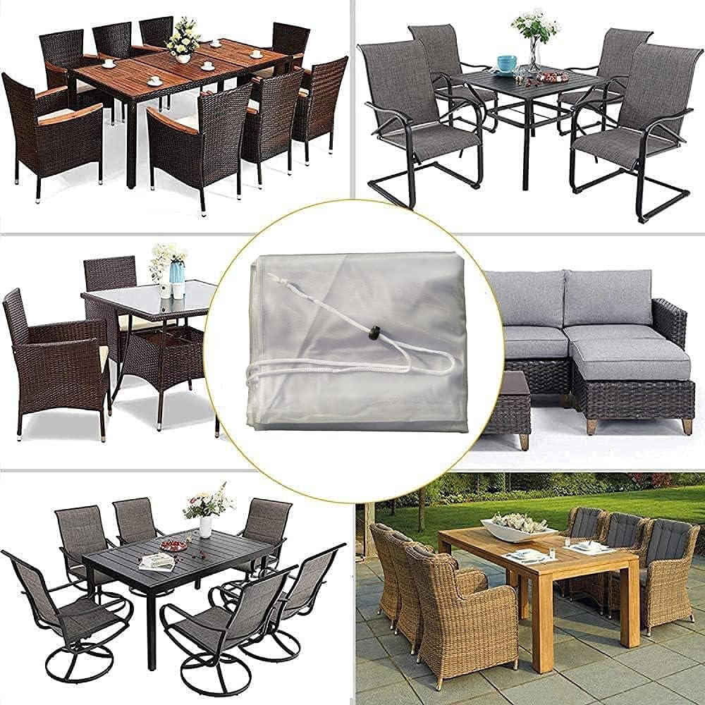 AOTNZ Patio Furniture Covers-Waterproof Rain Snow Dust Wind-Proof Anti-UV Heavy Duty Tarpaulin Sheet-Translucent PVC Pergola Table and Chair Cover (Color : Clear, Size : 80X66x100CM)