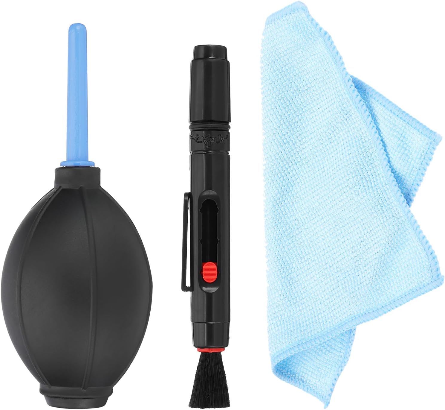 PATIKIL Camera Cleaning Kit, Lens Cleaner Kit with Lens Brush Pen, Microfiber Cleaning Cloth Cleaning Tool Accessories for Camera, SLR, Telescope, Magnifying Glass, Phone,1 Set