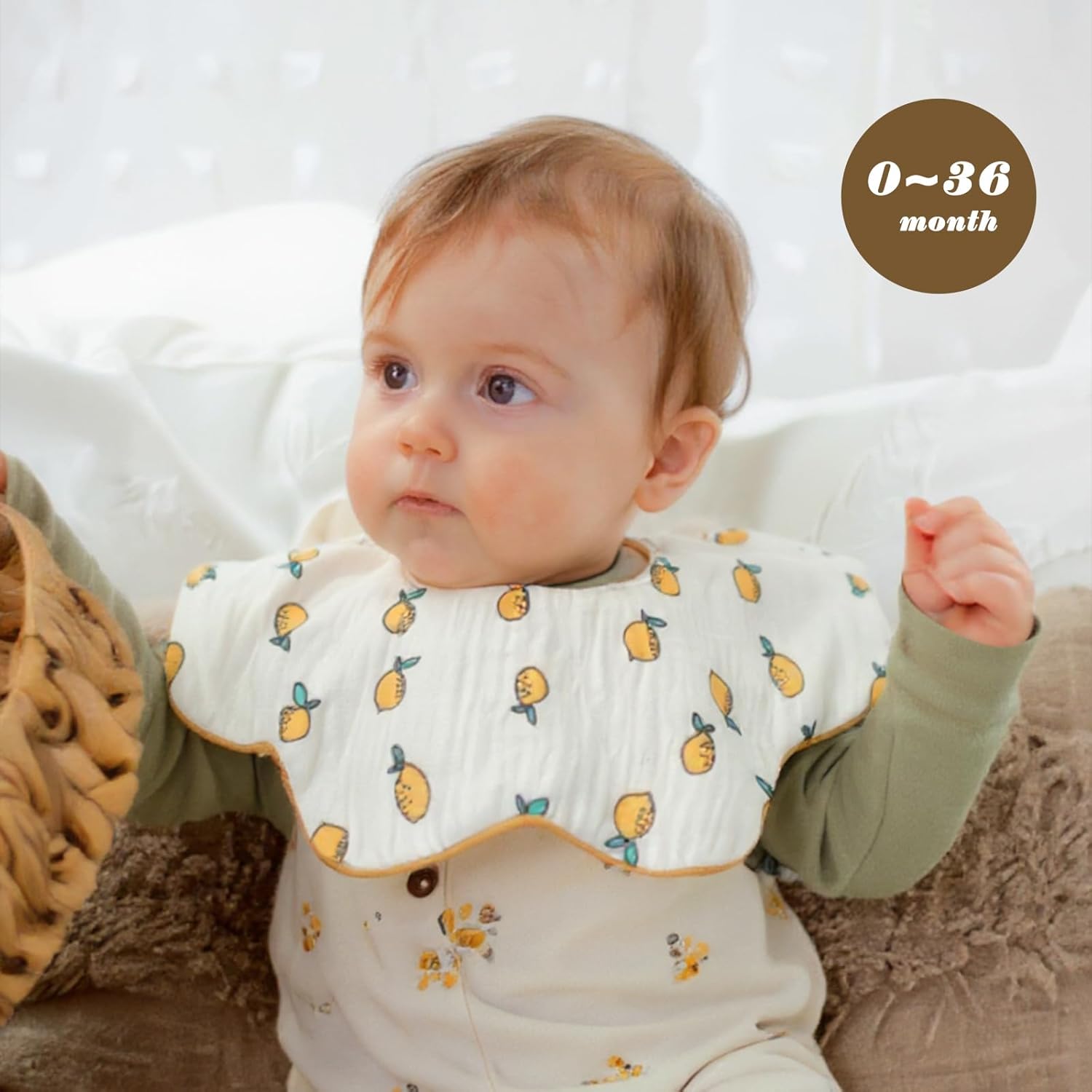 Baby Bibs Muslin Drool Teething Drooling Bibs for Baby Girl Boy Muslin Cotton