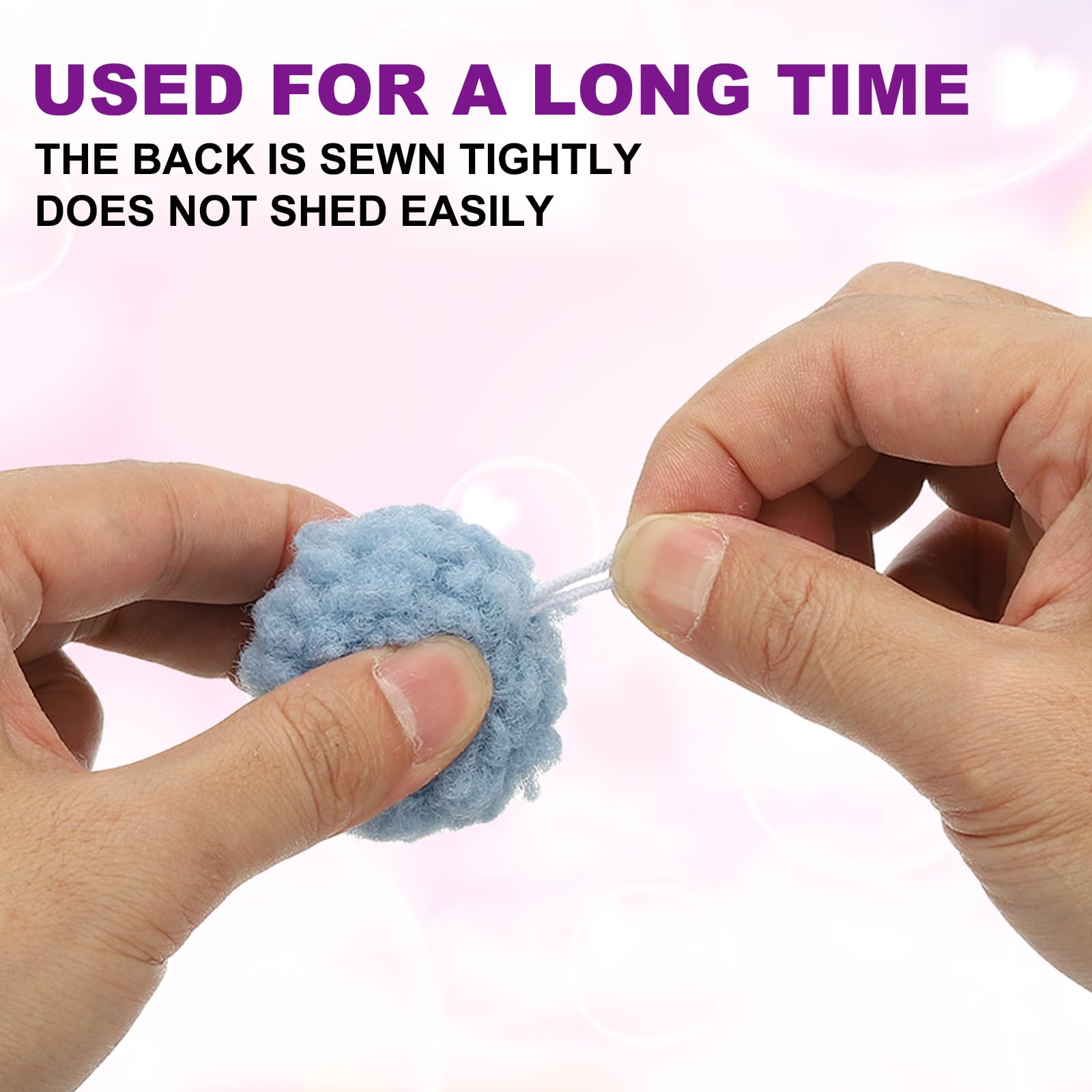 PATIKIL 6 Pcs Crafts Pom Poms Balls - Image 3