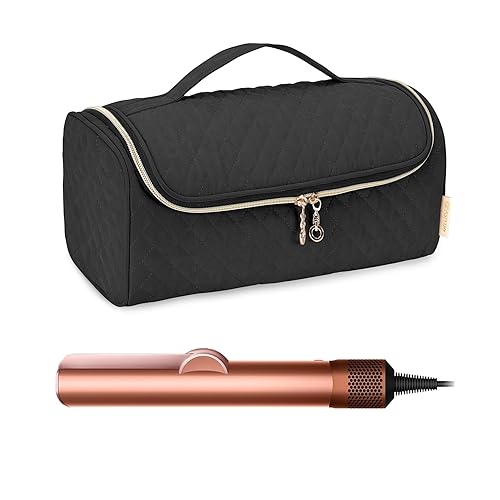 Yarwo Bolsa de viaje compatible con Dyson AirstraitCorrale alisador de cabello y accesorios, estuche de almacenamiento portátil para herramientas y