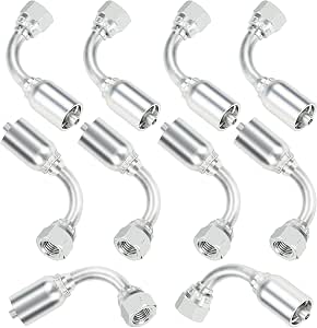 ANCIMOON 2PC 1/2" Reusable Hydraulic Hose Fittings - #08 Single Wire Hose Repair Kit - View #7