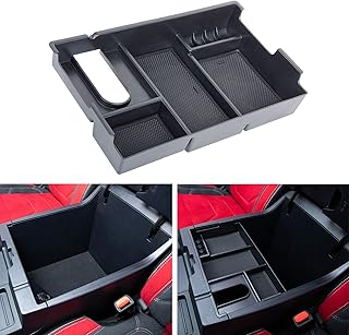 Compatible with Toyota Tundra Accessories 2007-2021 Center Console Organizer,Armrest Box Secondary Storage Tray -(Full Console w/Bucket Seats ONLY)
