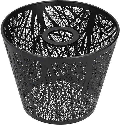 Miniatura 9 de HERCHR Pantalla de metal con patrón de árboles, pantalla para lámpara de mesa, lámpara de escritorio, lámpara de noche, pantalla de hierro forjado,