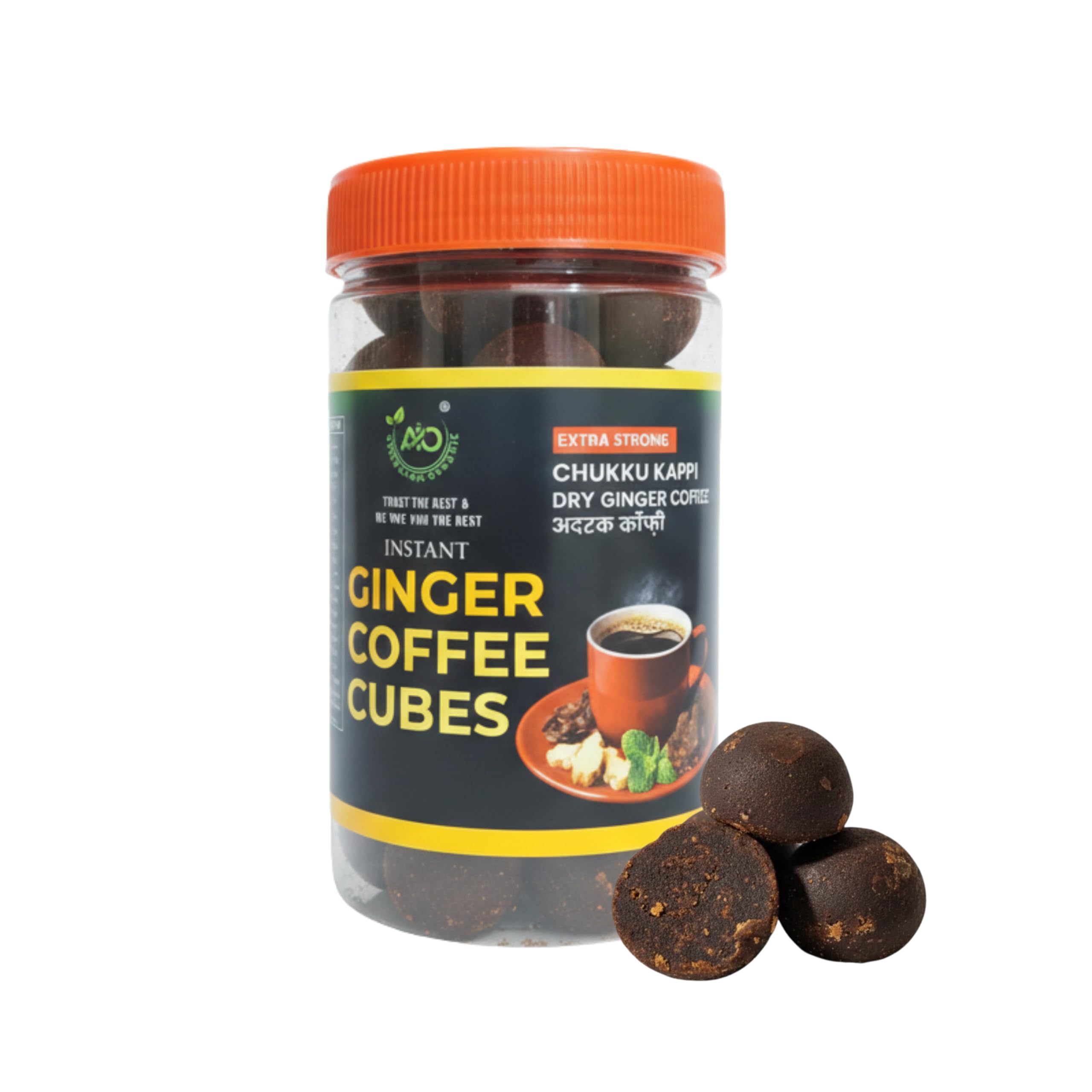 Ayur India Ginger Coffee Cubes – Instant Chukku Kappi | Dry Ginger Coffee | 100% Natural | 200g x 3 Packs (Total 600g) (3)-image-43