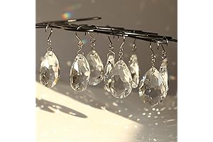 10Pcs 38mm Crystal Suncatchers for Windows - Enhance Your Home Decor with Brilliant Prisms