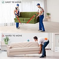 Vista 3 de Ytonet Correas móviles, correas de elevación para muebles de movimiento, sistema de elevación y movimiento de hombros para 2 personas