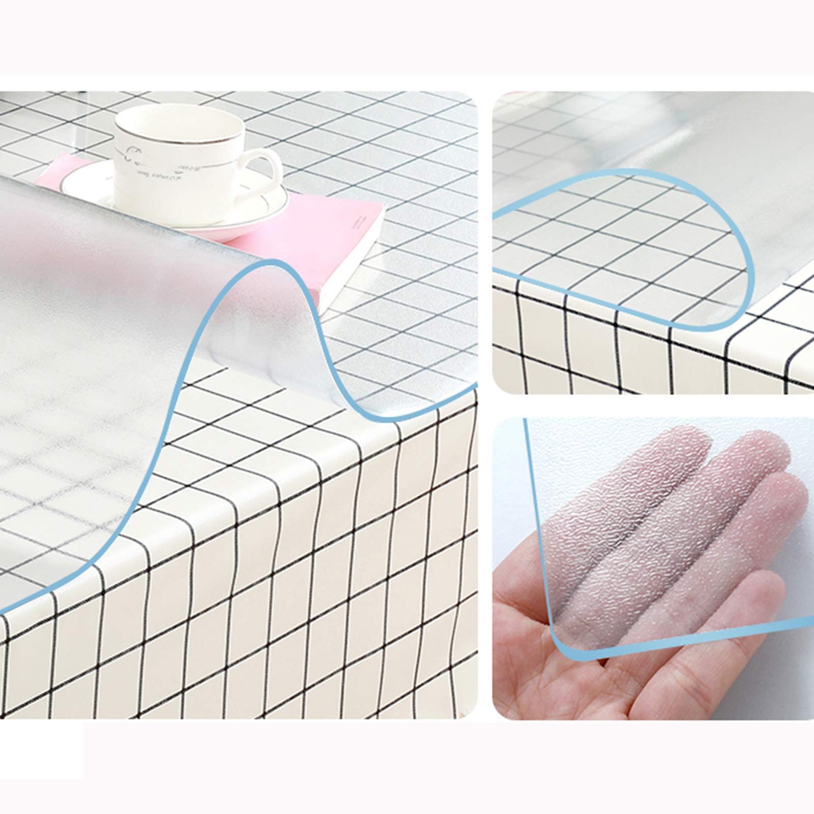Transparante Pvc Tafelkleed,mat Antislip Tafelkleed,wasbare Kristallen Tafelfolie,meubelhoes,gratis Gesneden,plastic Tafelkleed,3mm-60x100cm/24x39in Transparante Pvc Tafelkleed,mat Antislip Tafelkleed,wasbare Kristallen Tafelfolie,meubelhoes,gratis Gesneden,plastic Tafelkleed,3mm-60x100cm/24x39in