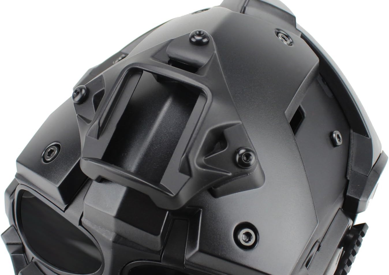 Casco Tattico Con Maschera Integrale - Materiale Polimerico, Ventilatore, Per Airsoft E Cosplay - Verde - Foto 7