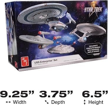 AMT Star Trek U.S.S. Enterprise Four Ship Set 1:2500 Scale Model Kit