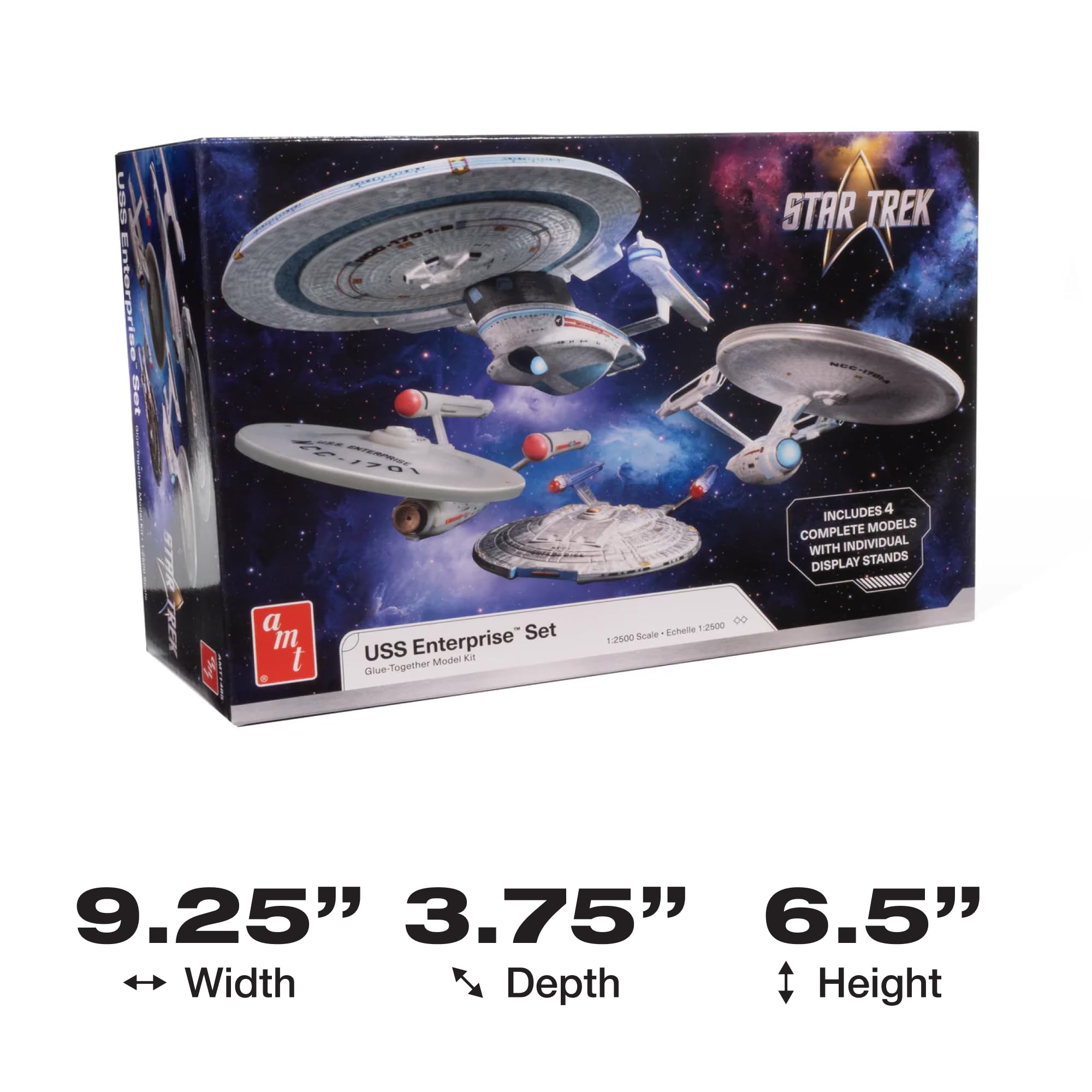 AMT Star Trek U.S.S. Enterprise Four Ship Set - Modellino in scala 1:2500
