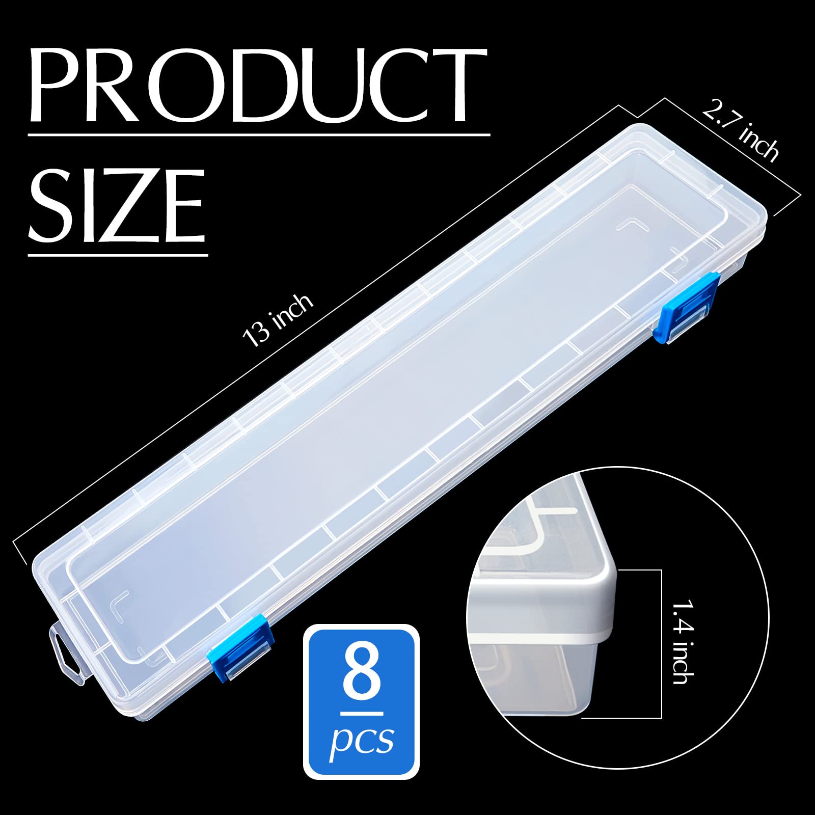 Amazon.com: 8 Pcs Translucent Plastic Paint Brush Holders Paint