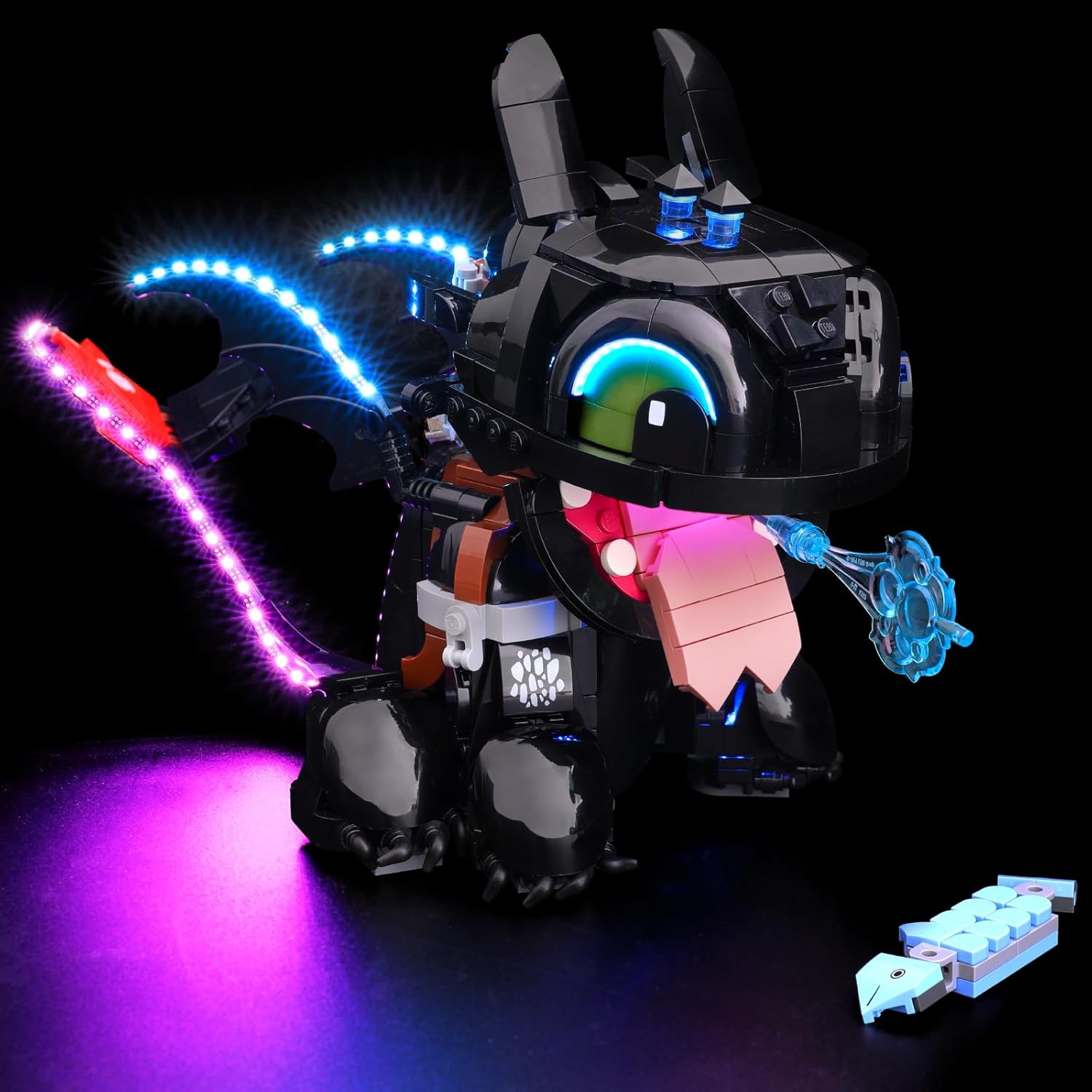 Light kit Compatible with Lego Dragon 10375 How to Train Your Dragon: Toothless - Lighting for Lego 10375 Building Blocks Model (NOT Included The Model)
