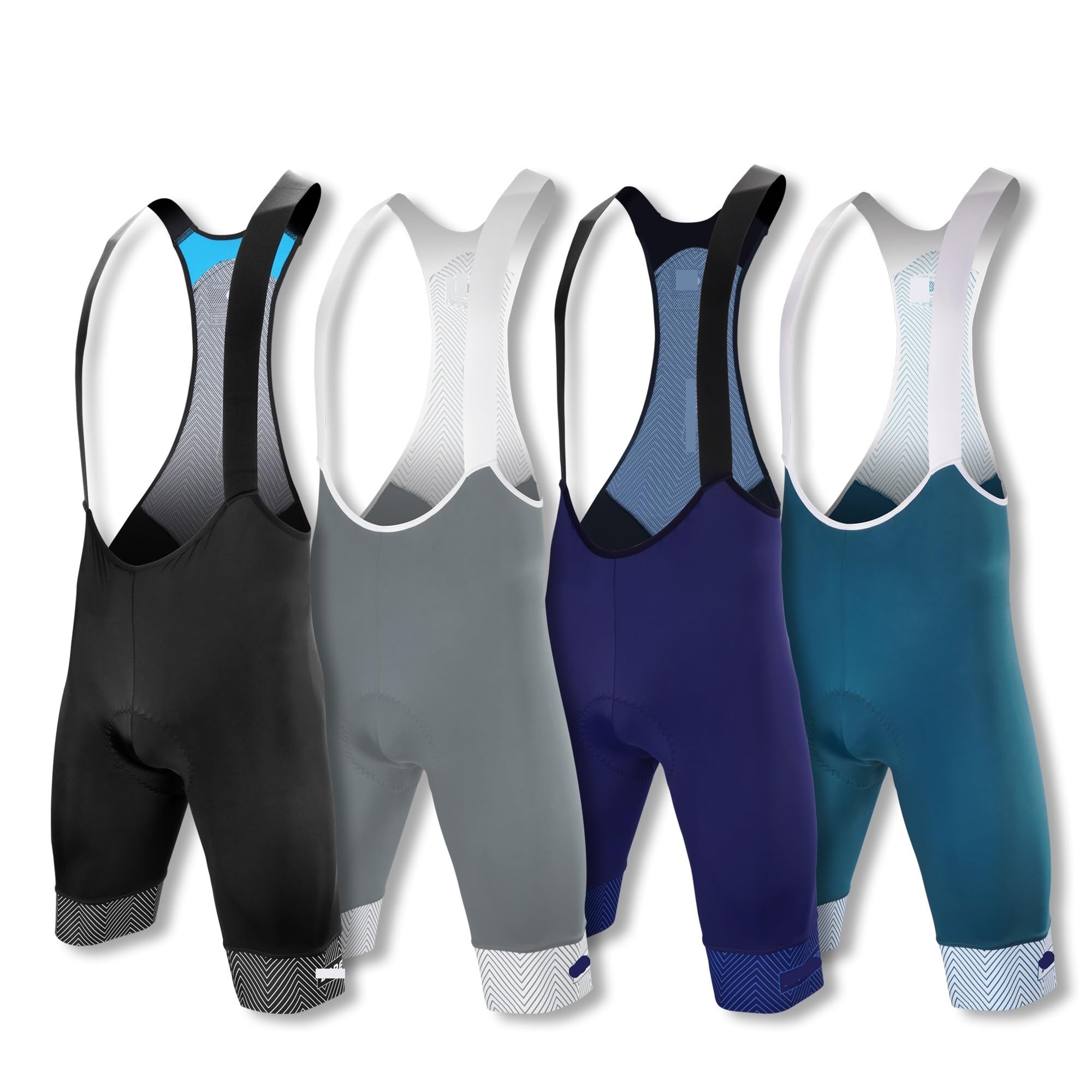 Culote Hombre Ciclismo Pantalones Cortos de Ciclismo for Hombre, Mallas Antideslizantes con Pinza Pierna 7cm, Tirantes Hombre(Grey,4XL)