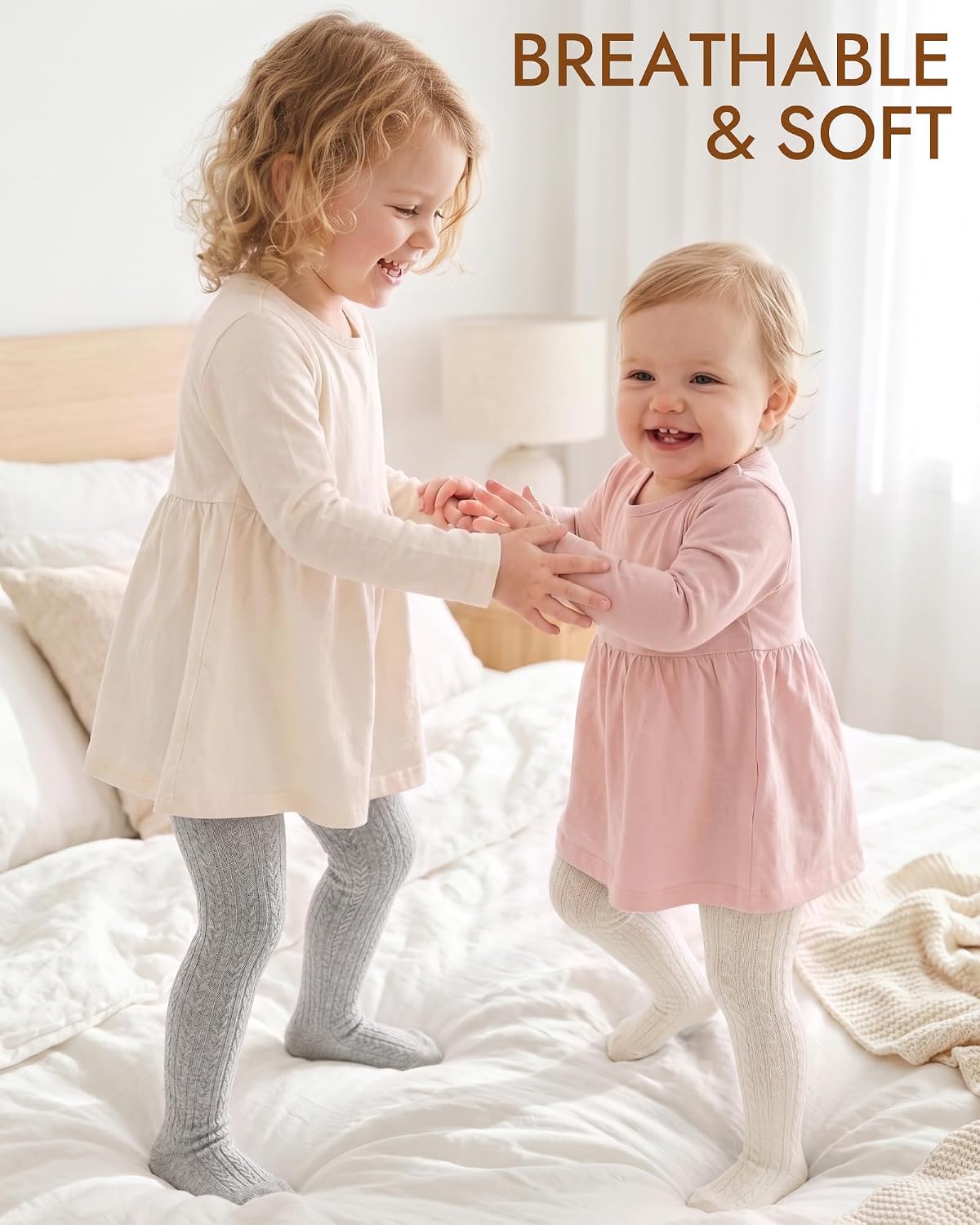 HONGTEYA Baby Girls Tights Leggings Toddler Stockings Soft Cotton Pantyhose