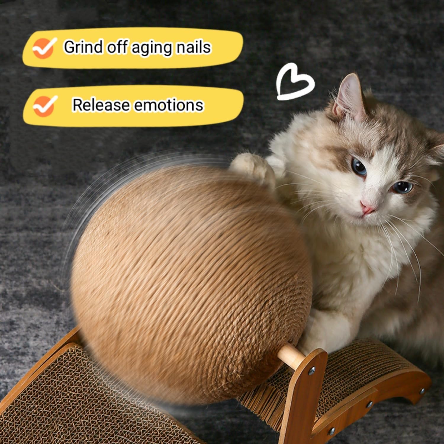 Scratch pad for Cats，cat Scratching Post，Cardboard cat Scratcher，Kitten Scratcher，sisal cat Scratching Board，cat Scratch pad-FANJUN-AMTECH (L)