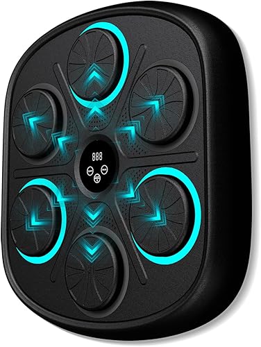 Miniatura 8 de Nuevo modelo de máquina de boxeo de música inteligente para adultos y niños, máquina de entrenamiento con LED electrónico montado en la pared,