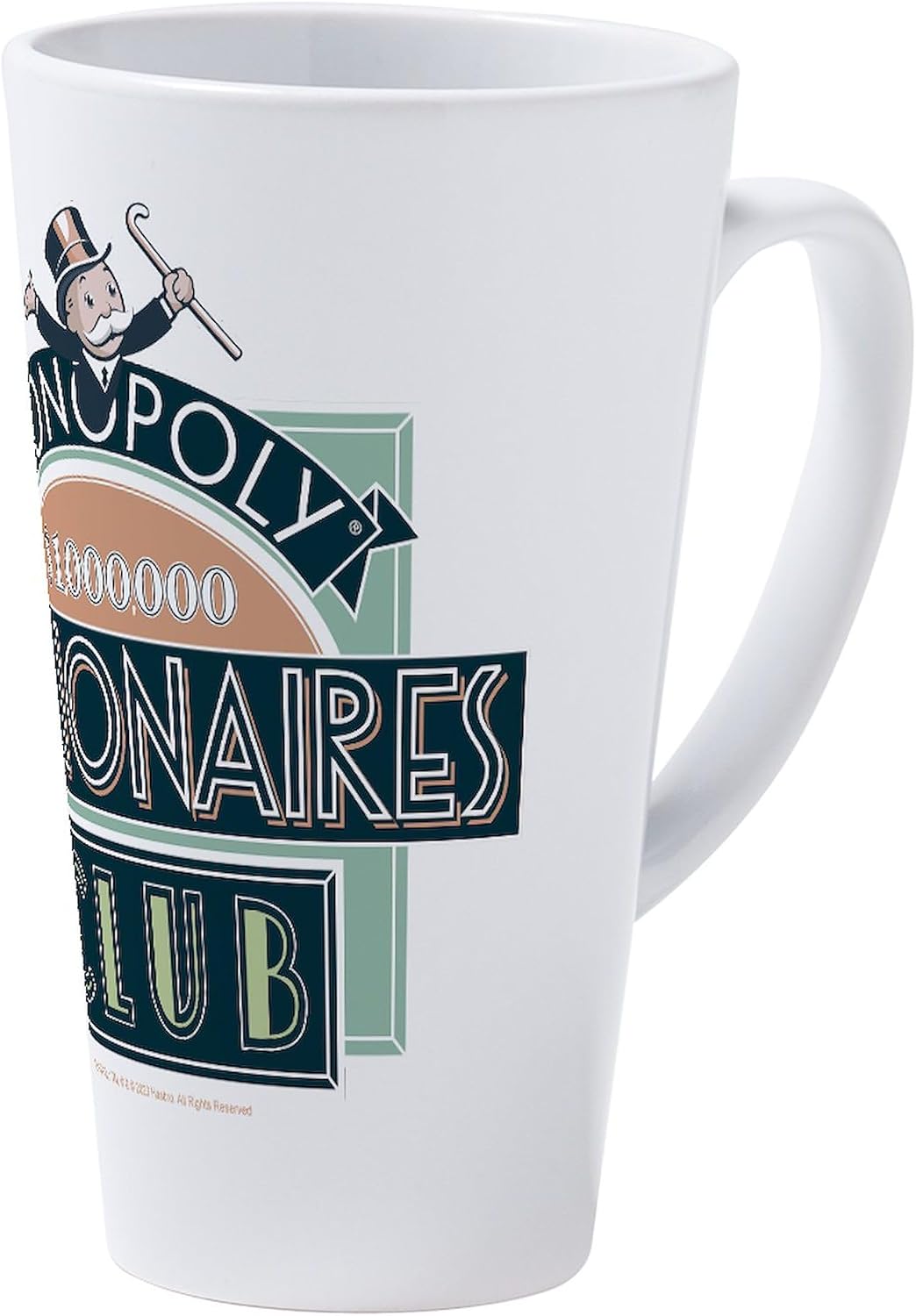 CafePress Monopoly Millionaire's Club Logo 17 oz Latte Mug