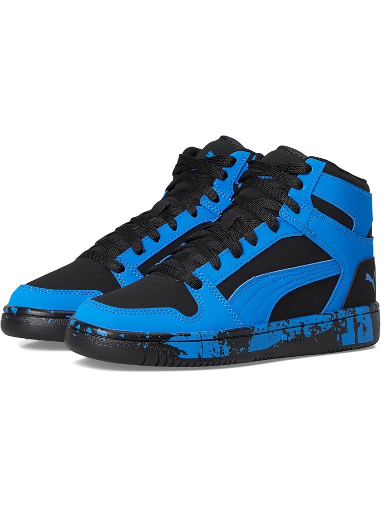 Black PUMA Rebound Layup Mid Shoes (Big Kid)