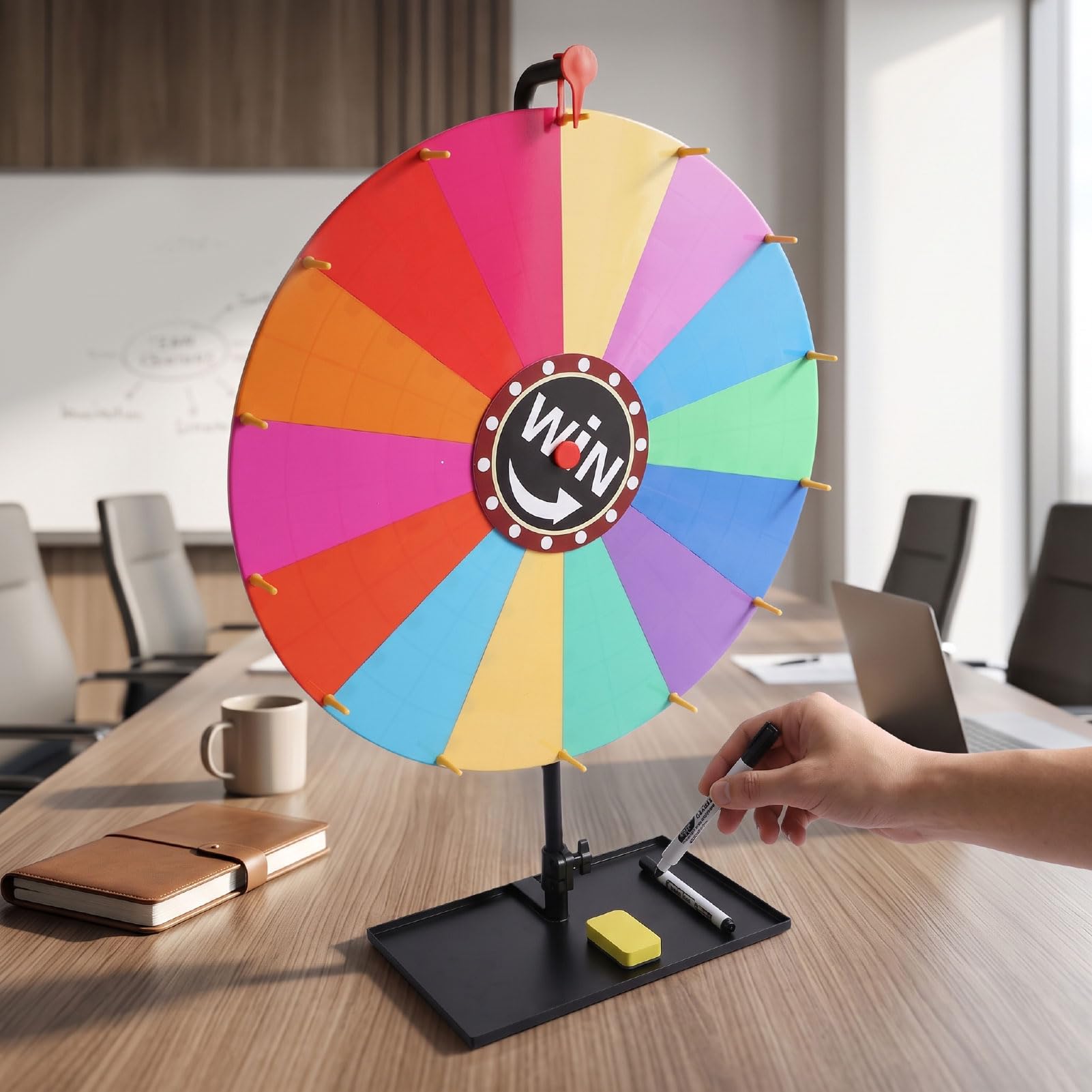 banapoy Roue de Prix à 14 Emplacements 24,01" avec Support