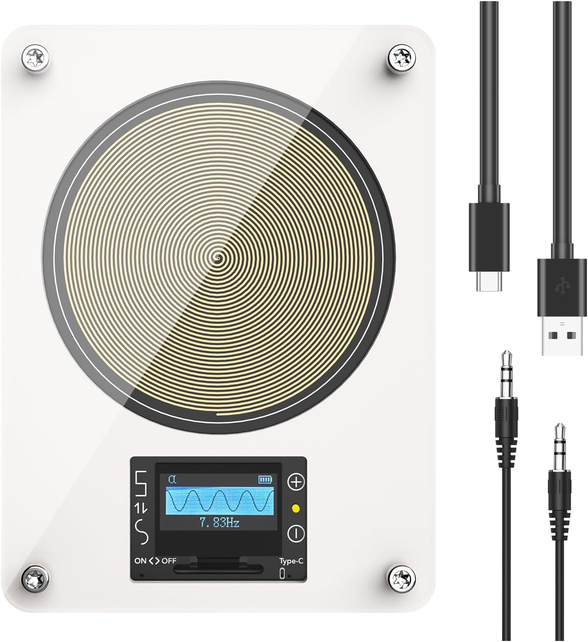 Multifunctional Rechargeable Frequency Generator Suitable for Various Setting to Improve Well Being and Productivity Rechargeable Device