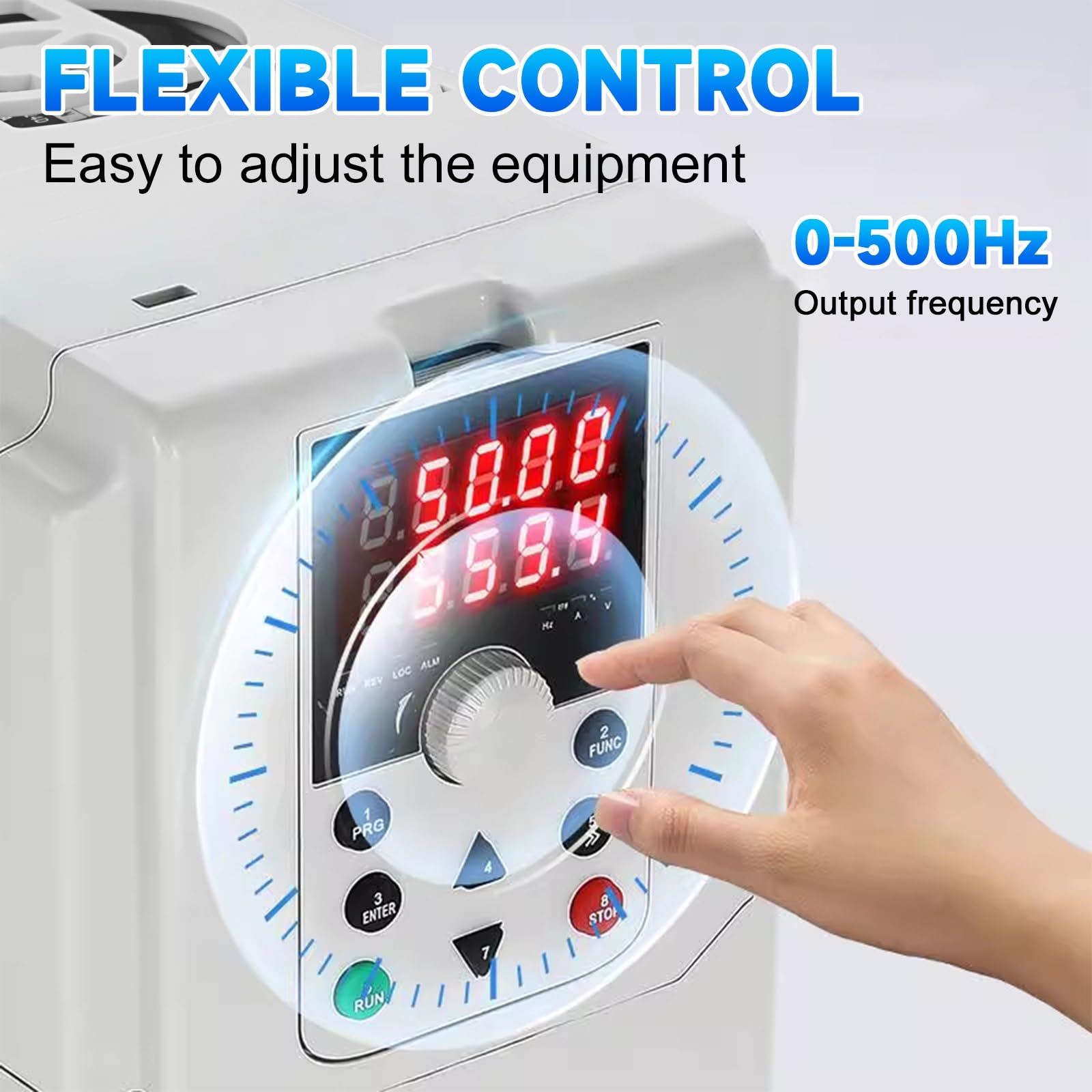 Jadeshay Inversor Solar fotovoltaico de 220 V y 1,5 kW, Entrada monofásica, Salida trifásica, Bomba de Agua, Ventilador, convertidor de frecuencia(1.5kw)
