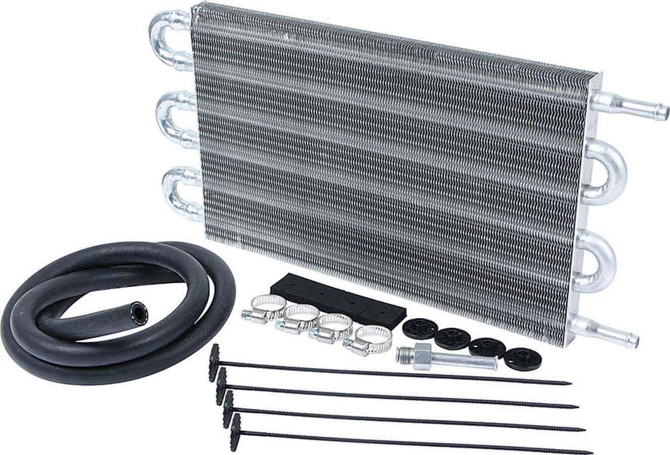 Allstar Performance ALL26706 15" Length x 7.5" High Universal Transmission Cooler Kit with 3/8" Barbed Fitting