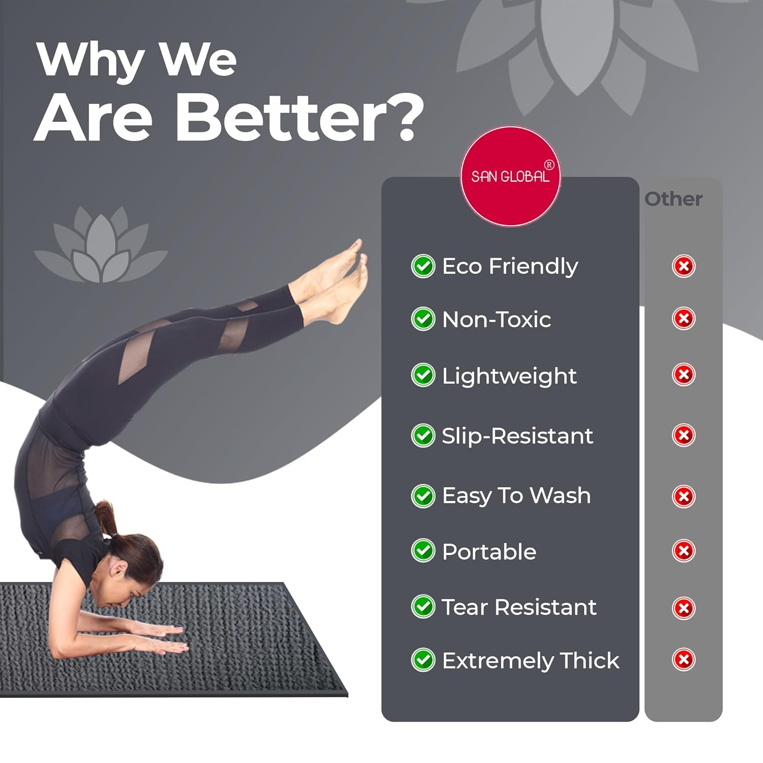 Buy Now Organic Cotton Yoga Mats For Men, Women &Amp; Kids. 12Mm Thick E... 8 Buy Now Organic Cotton Yoga Mats For Men, Women &Amp; Kids. 12Mm Thick E...