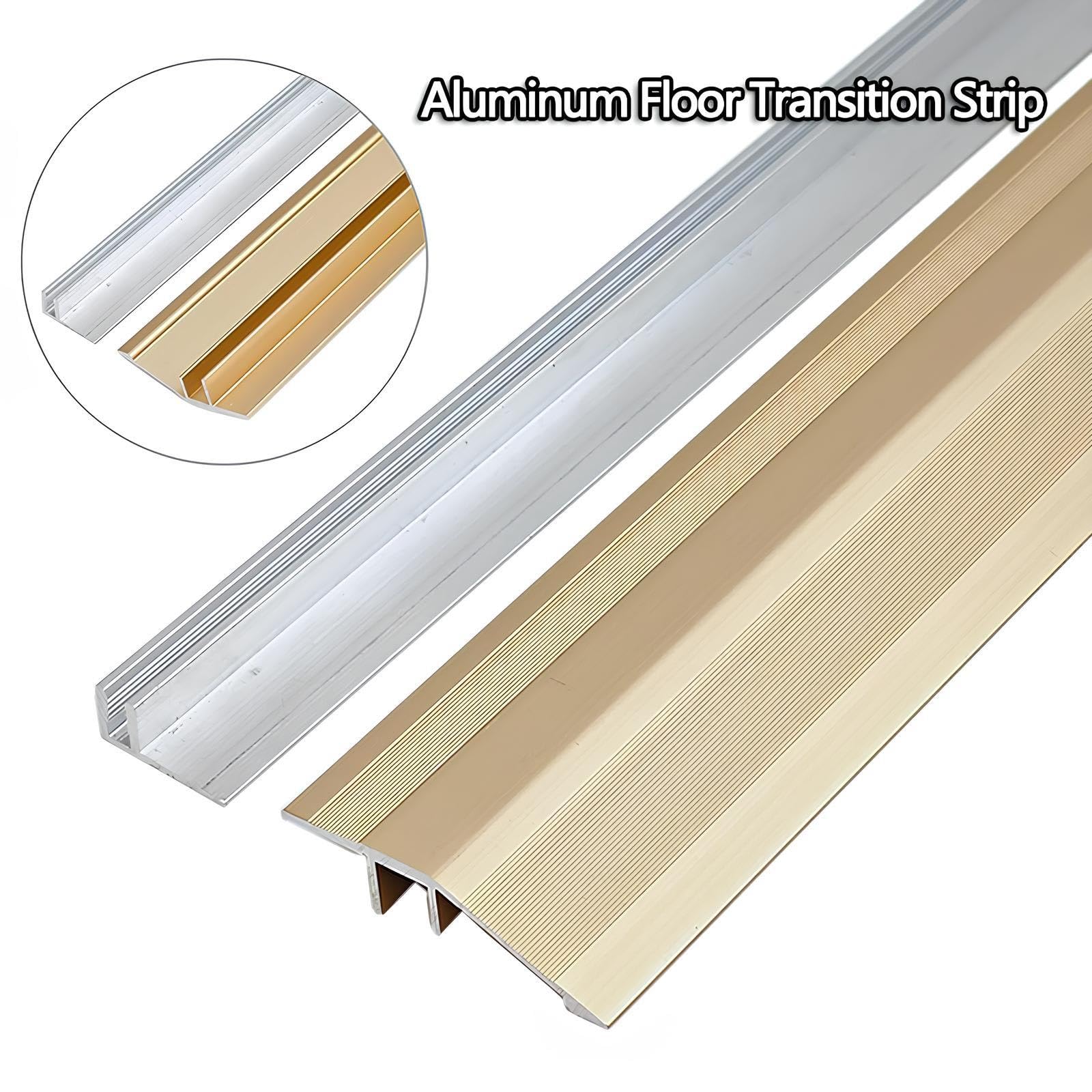 Tira De Umbral Antideslizante Perfil De Transición De Aluminio Para Suelos