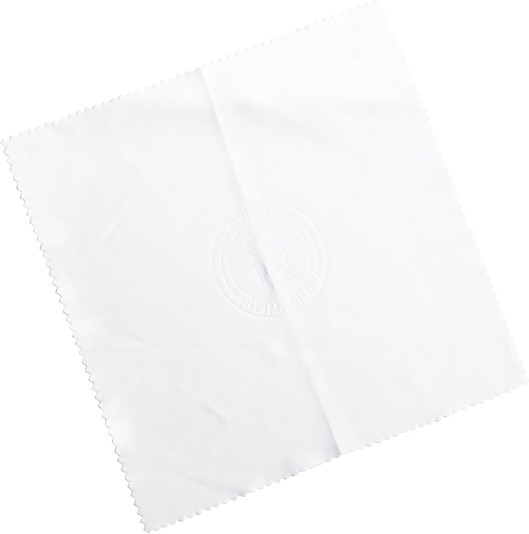 SWISS REIMAGINED Microfibre Lint Free Cleaning Cloth 7x7" for Eyeglass, Screen, Tablet, iPad, iPhone and Watches - White