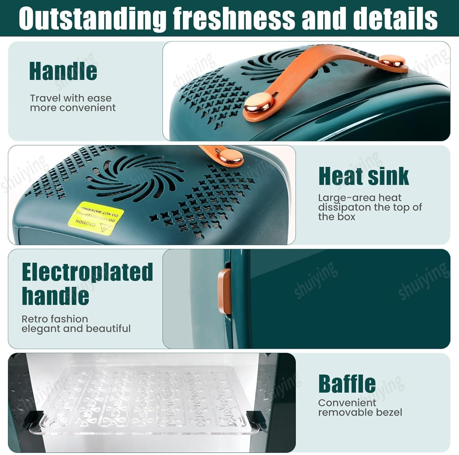 KFO Mini Skincare Fridge 6L | Ultra-Quiet Beauty Fridge for Cosmetics & Drinks | 6°C Cooling + 20dB Silent | Adjustable Shelves & Portable Design