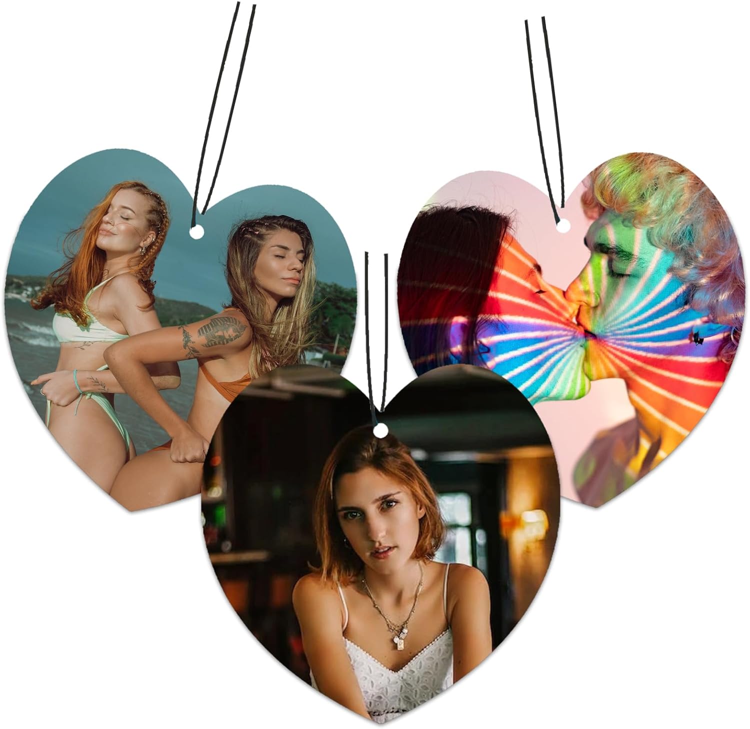 Personalized Air Freshener for Car,YRH Custom Double Face Smell Air