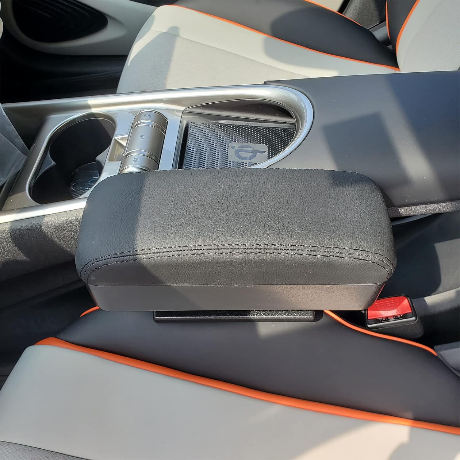 Car Armrest Storage Box, Car Seat Gap Filler Organizer, Car Organizers and Storage, Arm Rest for Car, Forearm Wrist Support Adjustable Armrest for Most Car Models (Black)