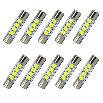 Amazon.com: WLJH White LED 28mm-31mm 2835 4SMD Car Led