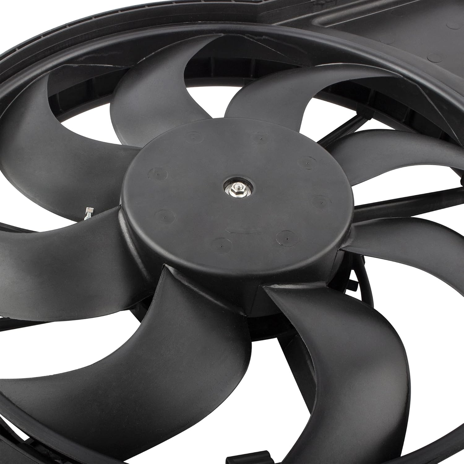 BOXI BV6Z-8C607-K 622800 Radiator Cooling Fan Assembly Without Control Module Fit for Ford Focus 2012 2013 2014 2015 2016 2017 2018 / RF276 FO3115189