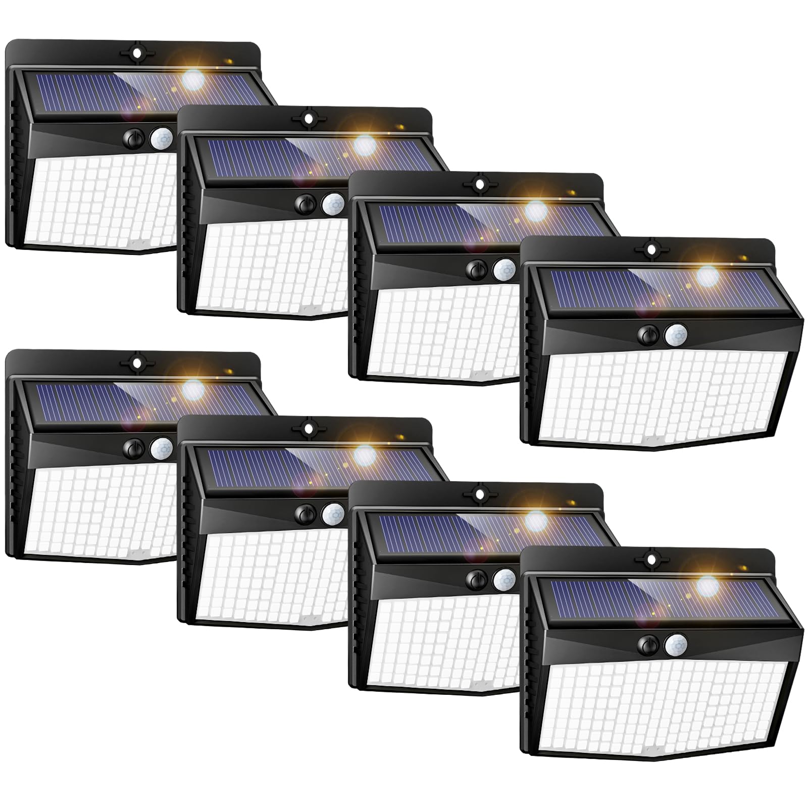 Peasur Solar Lights Outdoor Garden, Upgraded Wireless 168LED Solar Powered Security Lights Motion Sensor