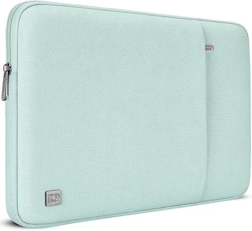 DOMISO 14 inch Laptop Case Sleeve Protective Cover Compatible with 15 inch MacBook Air M4 M3 M2,MacBook Pro,14-15 inch HP Dell ASUS Lenovo Chromebook,Waterproof Computer Cases Bag,Mint Green