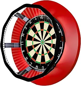 Pro Dartboard Lighting System - 360° Shadow-Free Dartboard LED Ring Light, No Glare &amp; Dimmable for 18" Standard Dartboards